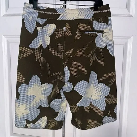 Tommy Bahama Men's Board Shorts Swim Trunks Size 32 Brown Blue Floral - Picture 4 of 7